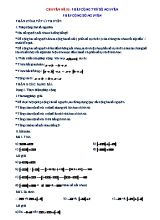 Chuyên đề Toán Lớp 6 - Chuyên đề 10 Phép cộng trừ số nguyên. Phép cộng số nguyên (Có lời giải chi tiết)